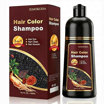 100% Gray Hair Coverage for Men & Women, Instant and Long-lasting Hair Color Shampoo in Minutes - Image 2